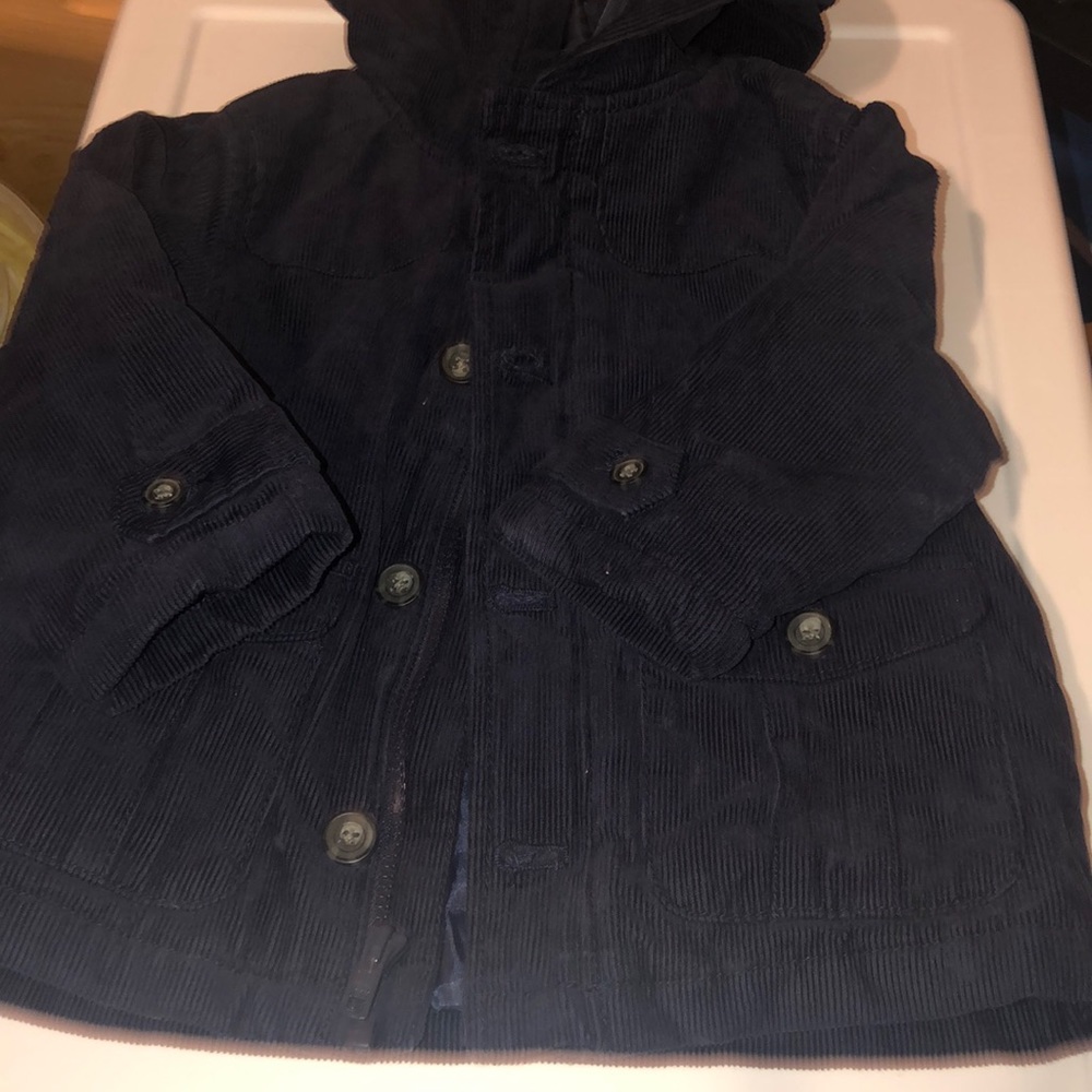 Corded gymbroee hooded jacket